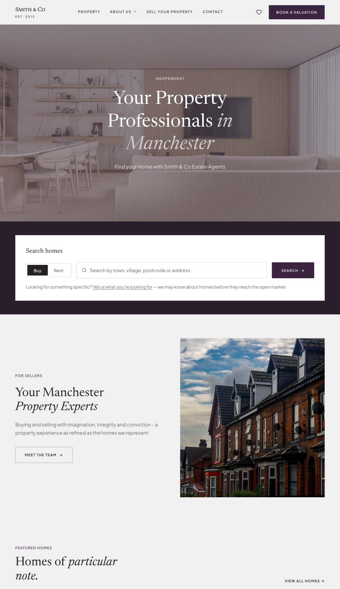 The Chapter theme homepage