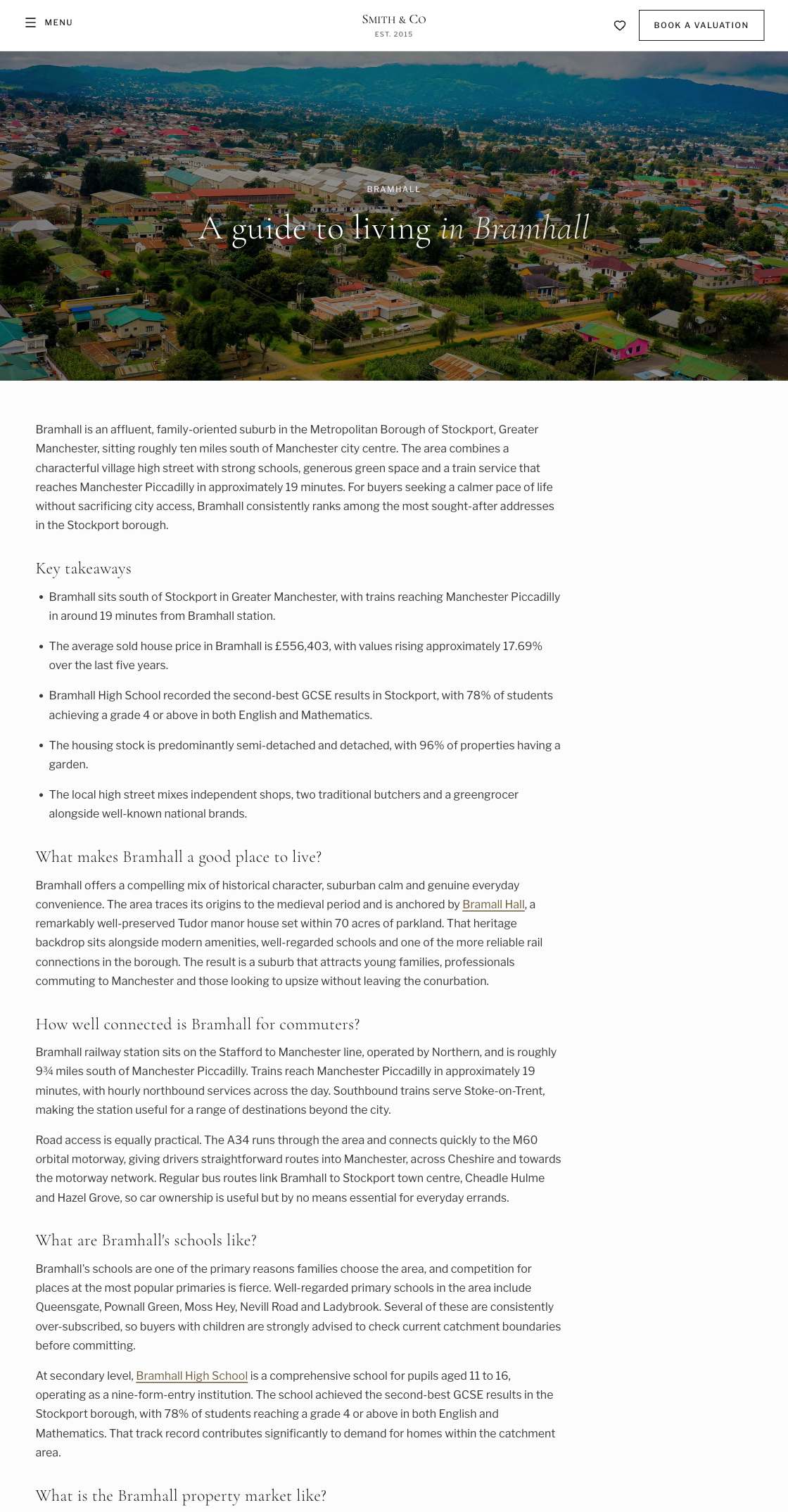 Grosvenor theme: Area guide